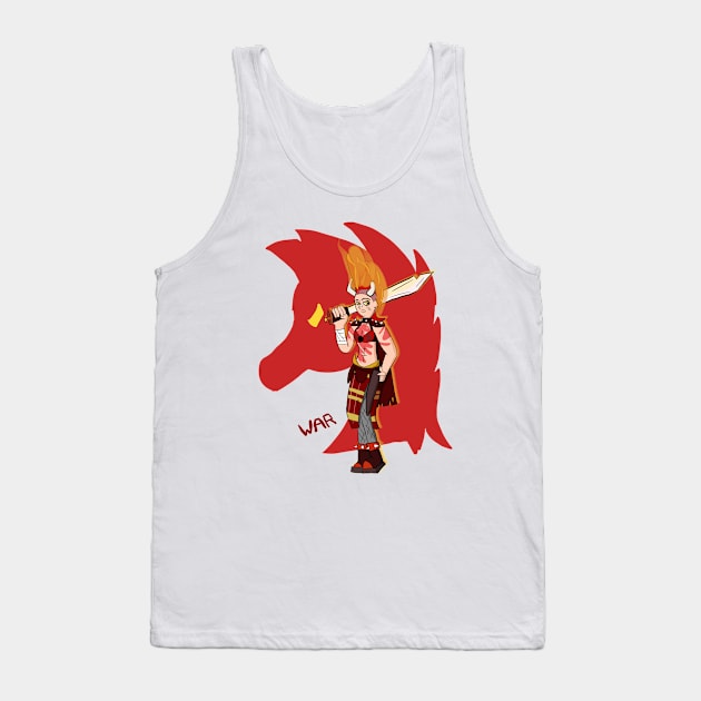 Red Horsewoman (War) Tank Top by VixenwithStripes